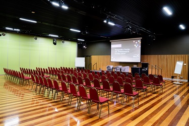 Mem Hall B Theatre Setup